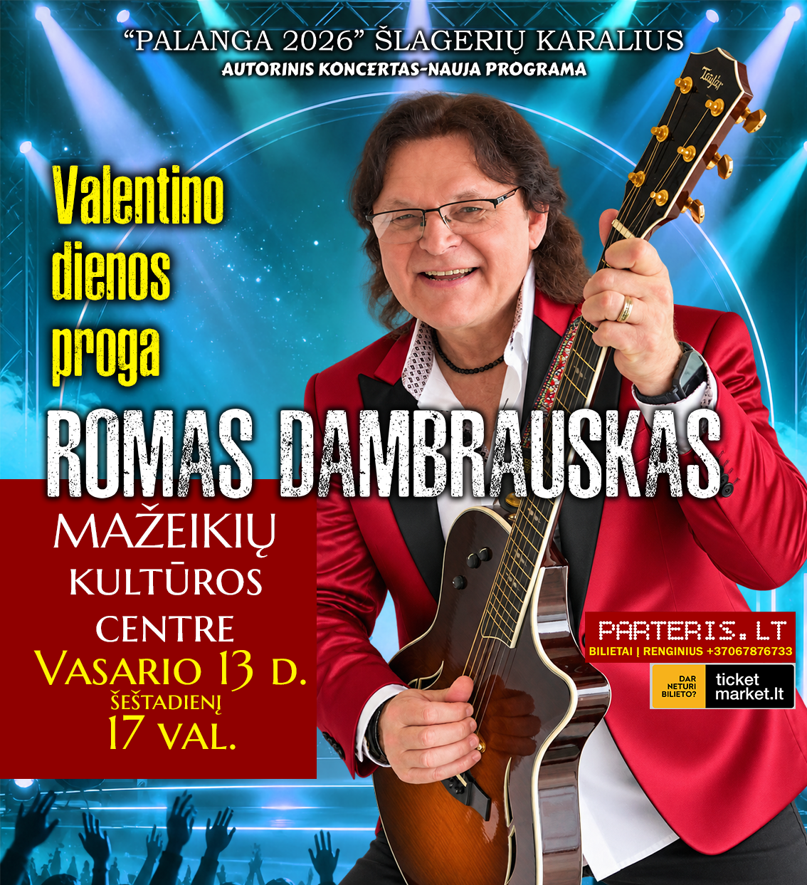 Romas Dambrauskas | Koncertas Valentino dienos proga